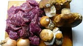 Hovězí maso na smetaně s houbami, Potřebné suroviny