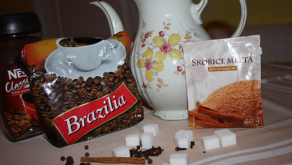 Indická ledová káva, ... suroviny...