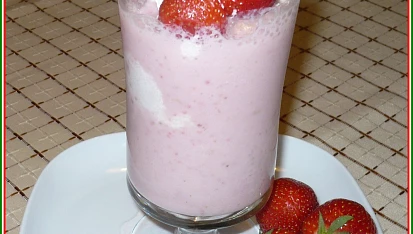 Jahodové frappé
