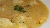 Kedlubnová polévka se sýrovými nočky, Detail