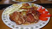Kotlety se syrečky, Vepřová pečeně se syrečky-před zrcadlem