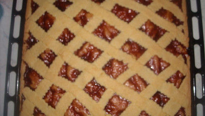 Křehký mřížkový koláč