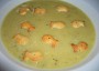 Květákovo-brokolicová polévka s rybičkama
