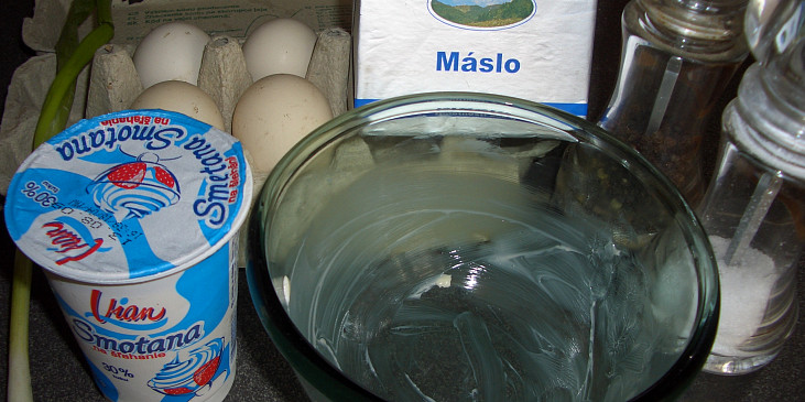 Míchaná vejce ( suroviny a ingredience)