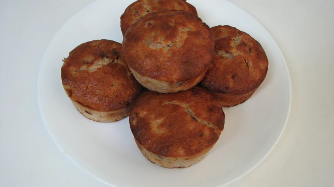 Muffiny s rozinkami
