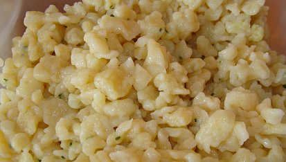 Nokerle (noky) s vajíčkem, Nokerle s kurkumou a petrželkou