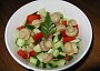 Okurkový salát s houbami