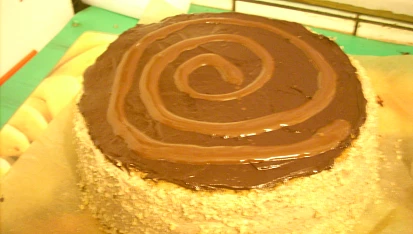 Ořechovokávový dort