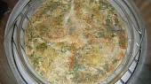 Pangasius pod vajíčkem, zapečeno