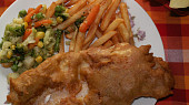 Pangasius se zeleninou (pangasisu v těstíčku)