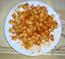 Pikantní sýrové kostky