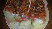 Pizza s houbami