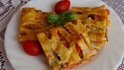 Pizza z listového těsta I