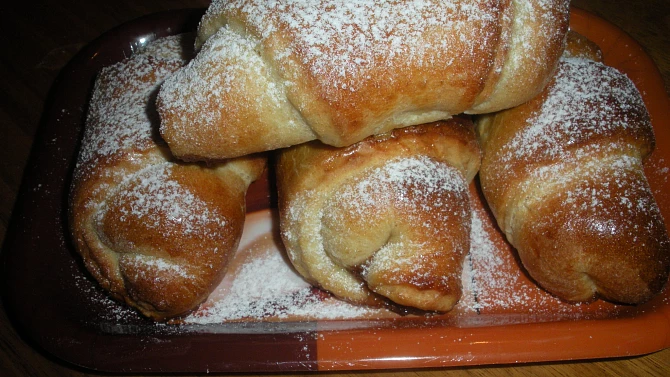 Rohlicky od Klary, Plněné čokoládovou nádivkou