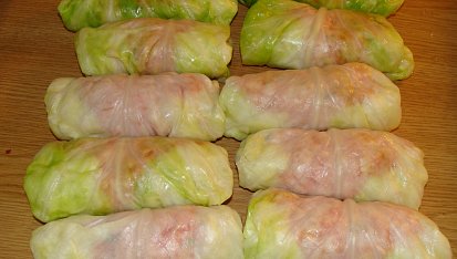 Sarma-zelné závitky s masem, Trošku víc kousků ;-))