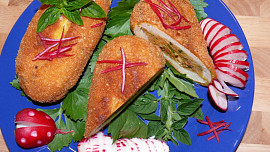 Smažené bagetky s překvapením