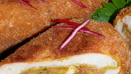 Smažené bagetky s překvapením