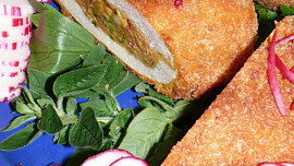 Smažené bagetky s překvapením