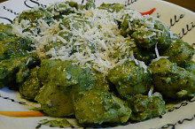 Špenátové gnocchi