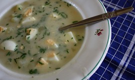 Sýrová polévka s vejci