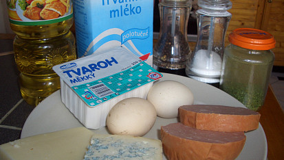 Sýrové smaženky,  suroviny a ingredience