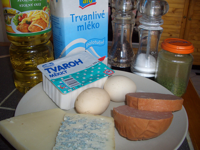 Sýrové smaženky,  suroviny a ingredience