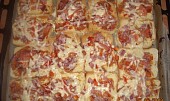 Toustová  "pizza" - rychlá večeře