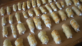 Trubičky z "lístkového" těsta