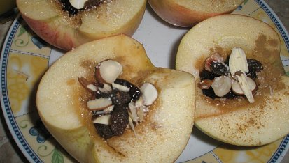 Zapečená jablka.
