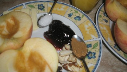 Zapečená jablka.