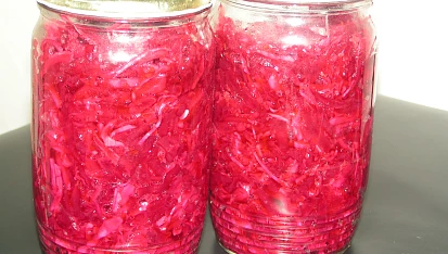 Zelí s červenou řepou