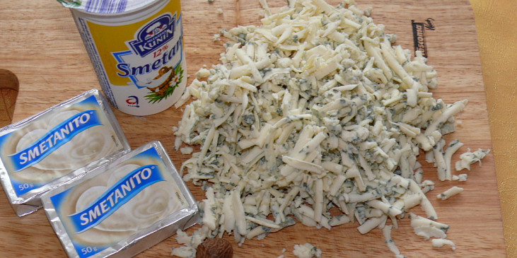 ingredience na sýrový krém