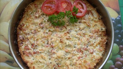 Alsaský cibulový koláč