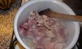 Banánové vepřové maso, restování