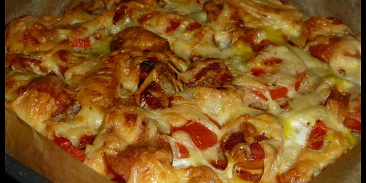 Chlebíková "pizza"