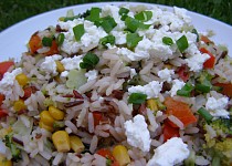 Divoká rýže se zeleninou