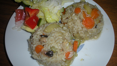 Dušená zelenina s rýží