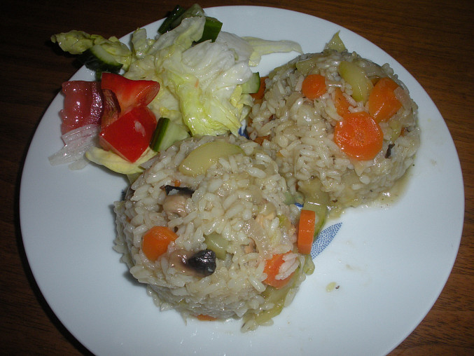 Dušená zelenina s rýží