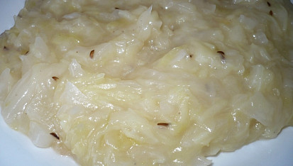 Dušené hlávkové zelí, Navíc oproti receptu trochu jíšky