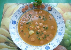 Frankfurtská polévka s bramborami