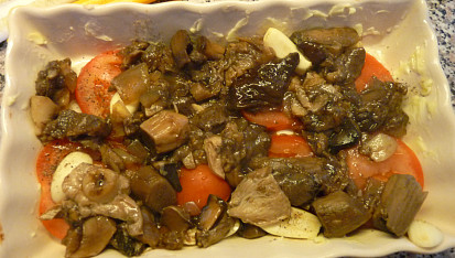 Houby zapečené