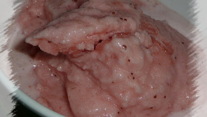 Jahodový sorbet