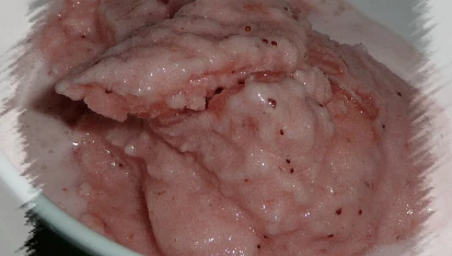 Jahodový sorbet
