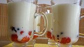 Jogurtový pohár s jahodami