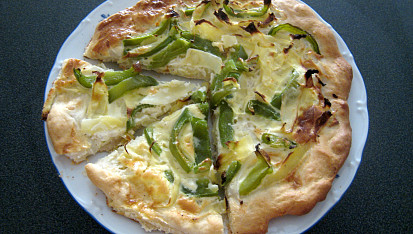 Kapustová pizza s paprikou