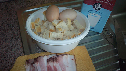 Kuře s nádivkou, ingredience na nádivku