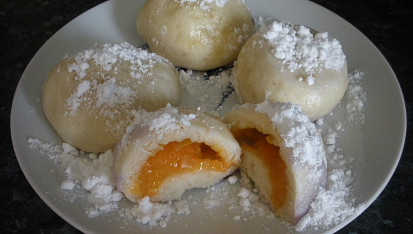 Kynuté knedlíky - meruňkové s tvarohem