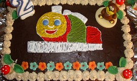 Orechovo šlehačková dorta