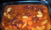 Pečené fazole s mrkví
