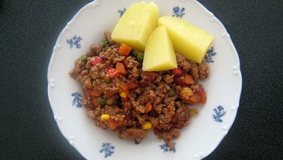 Pestré mleté maso